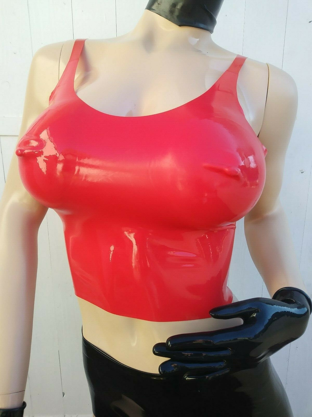 Latex BH lang mit Cups (Bra long)