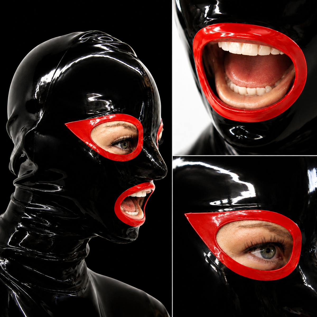 Masque en latex « Red Edge »