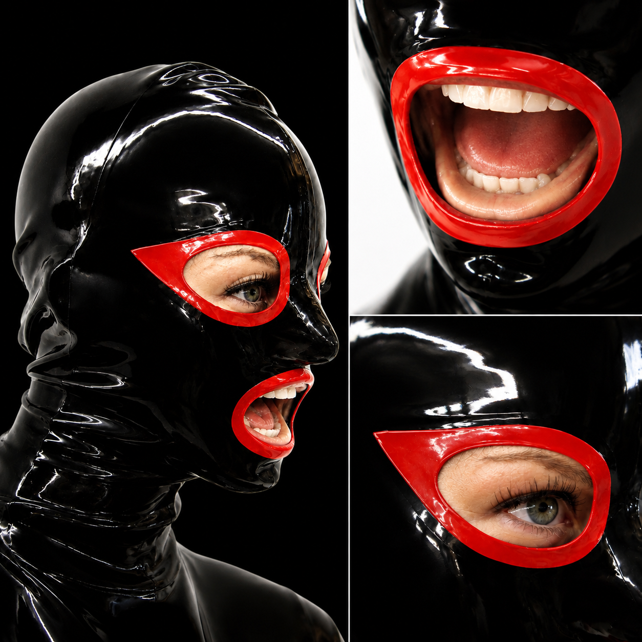 Masque en latex « Red Edge »