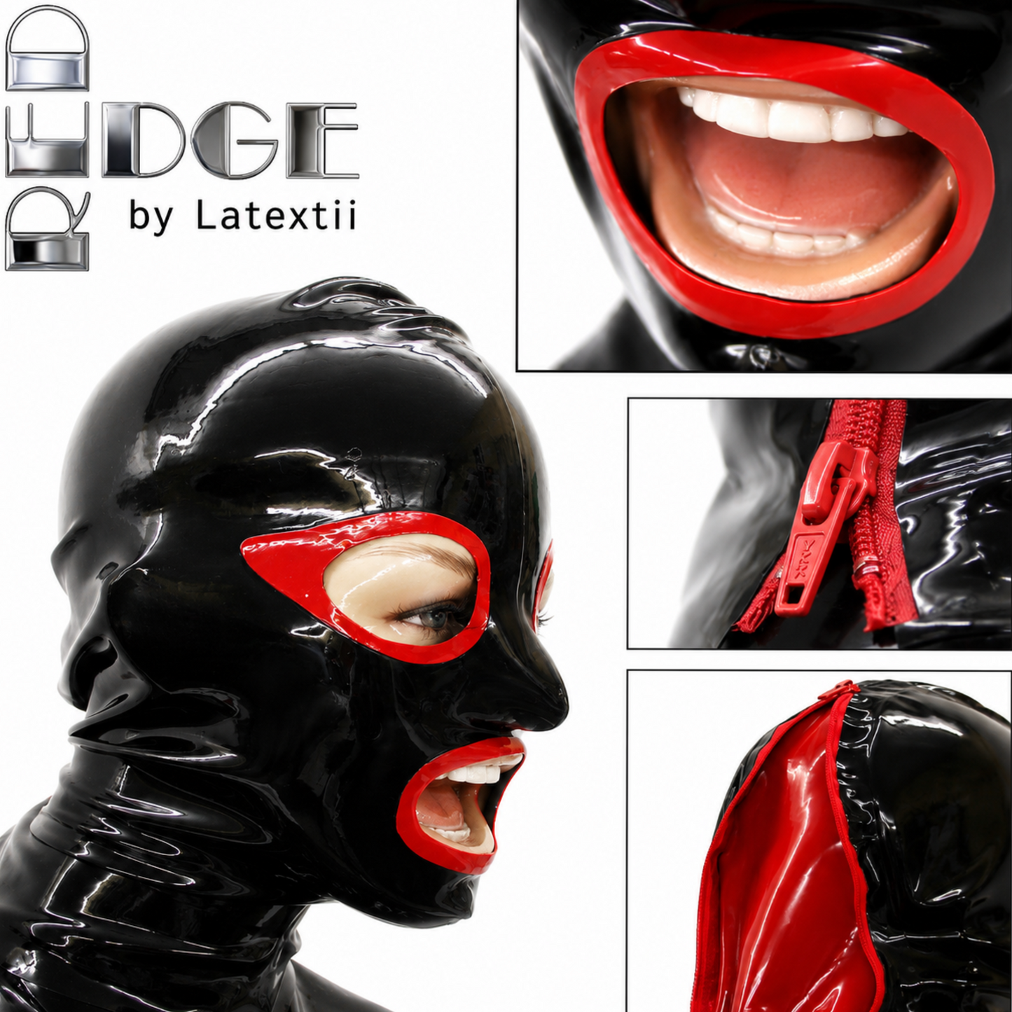 Masque en latex « Red Edge »