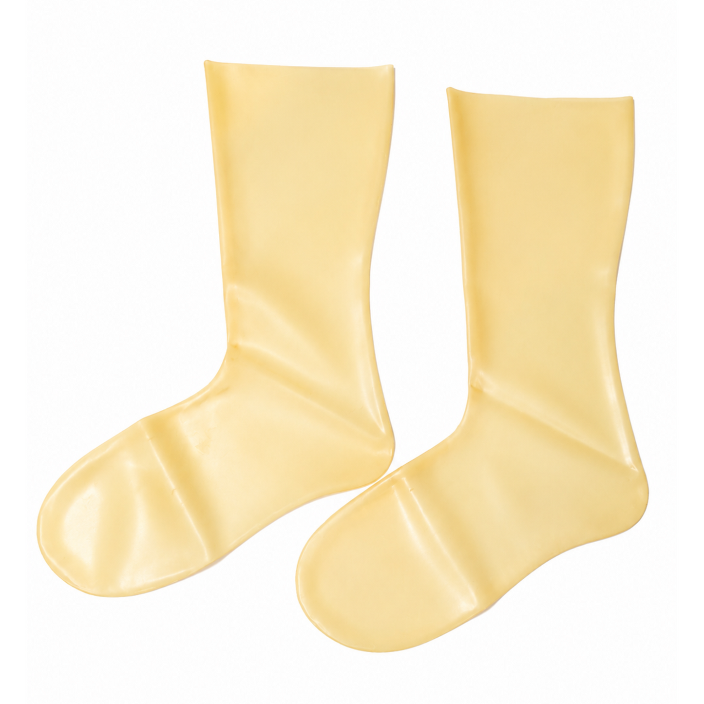 Latex Strümpfe kurz | schwarz / rot / transparent
