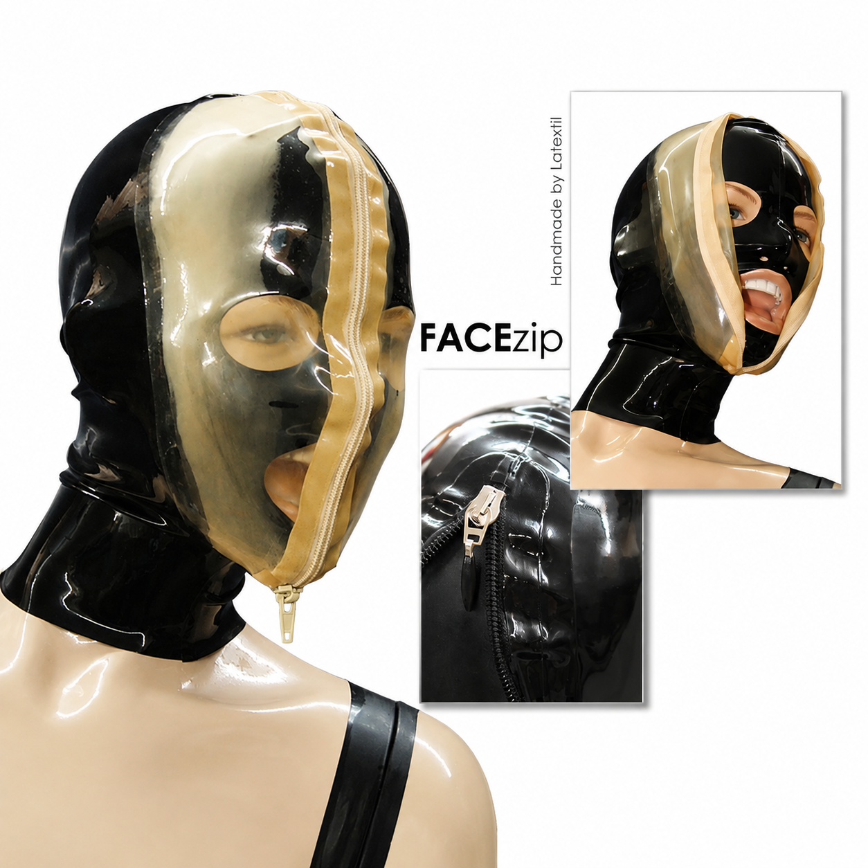 Masque en latex « Face View »
