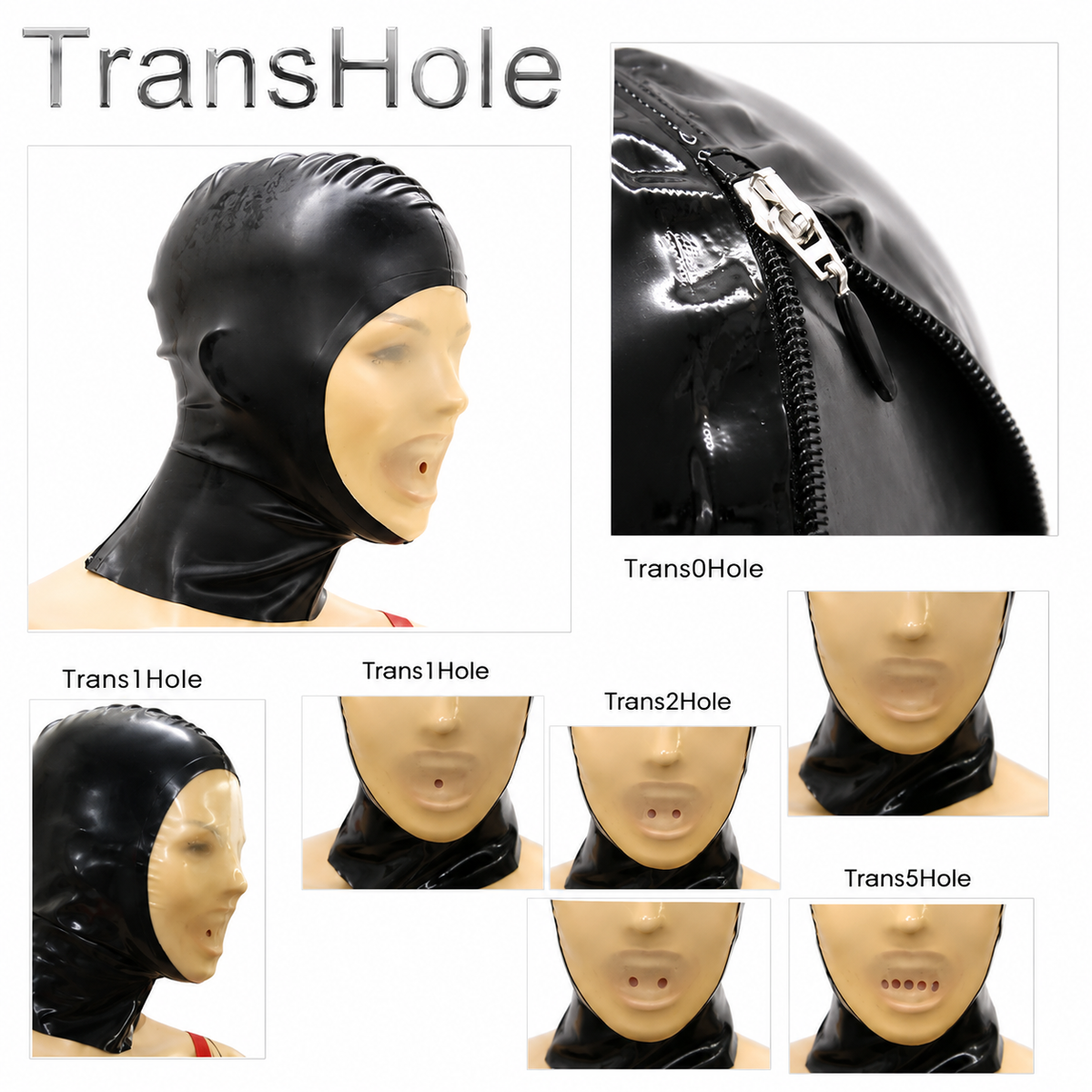 Masque en latex « Trans Hole »