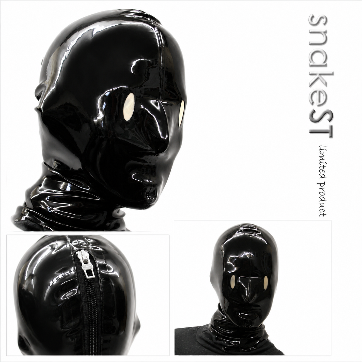 Masque en latex « Snake T »