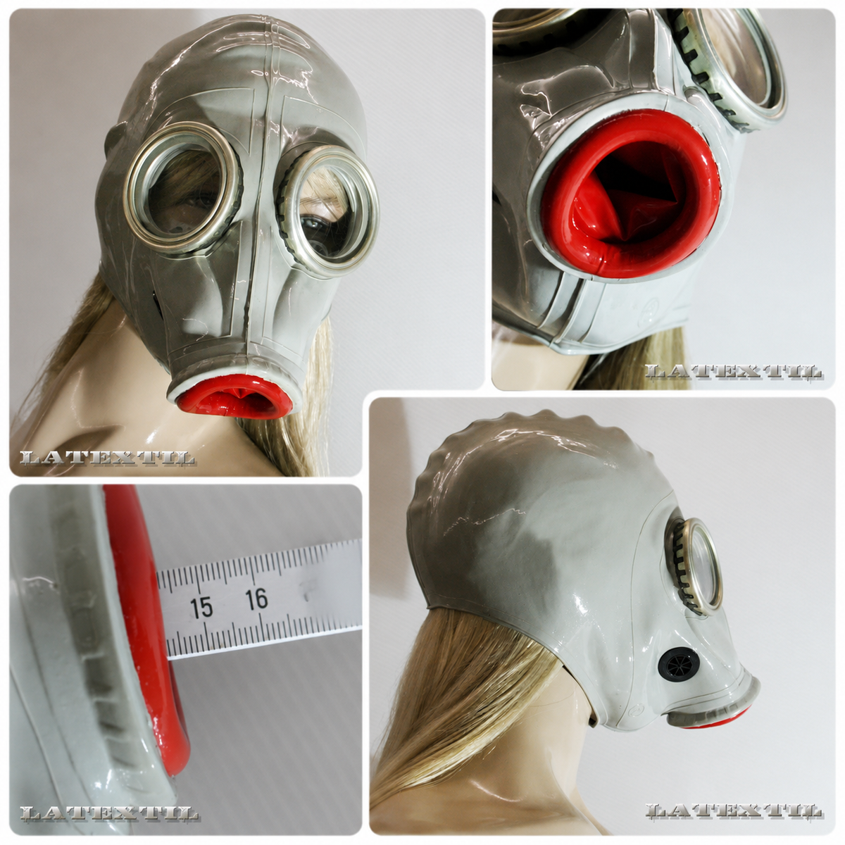 Masque en latex « Safer Gas Mask »