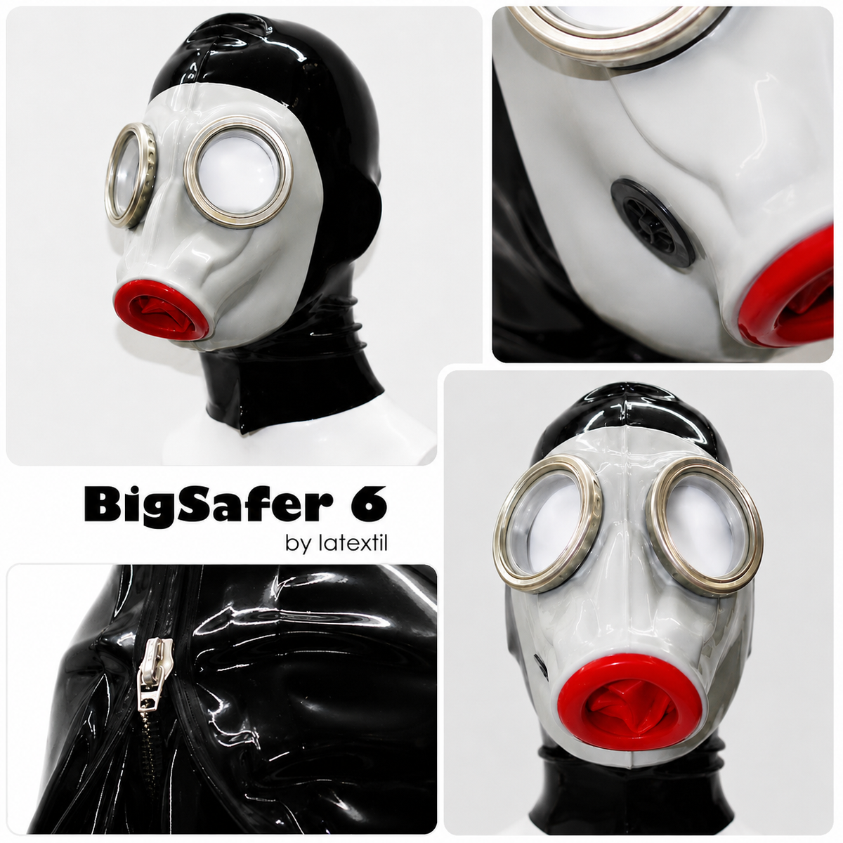 Masque en latex « Big Gas Safer 6 »