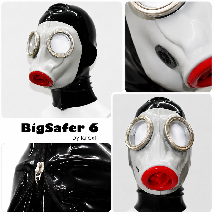 Latexmaske "Big Gas Safer 6“