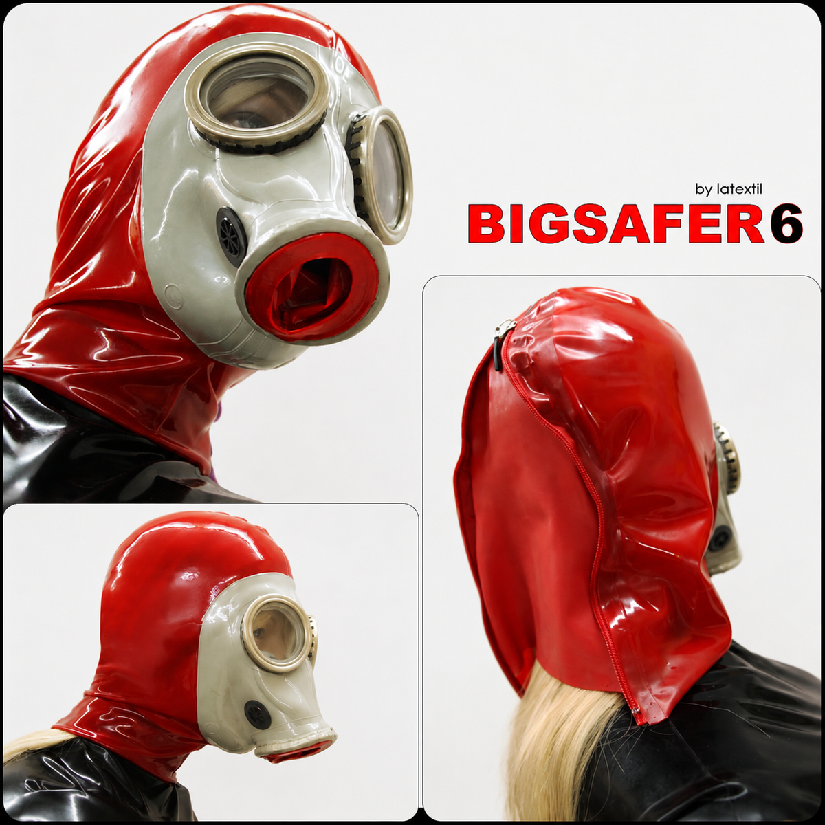 Masque en latex « Big Gas Safer 6 »