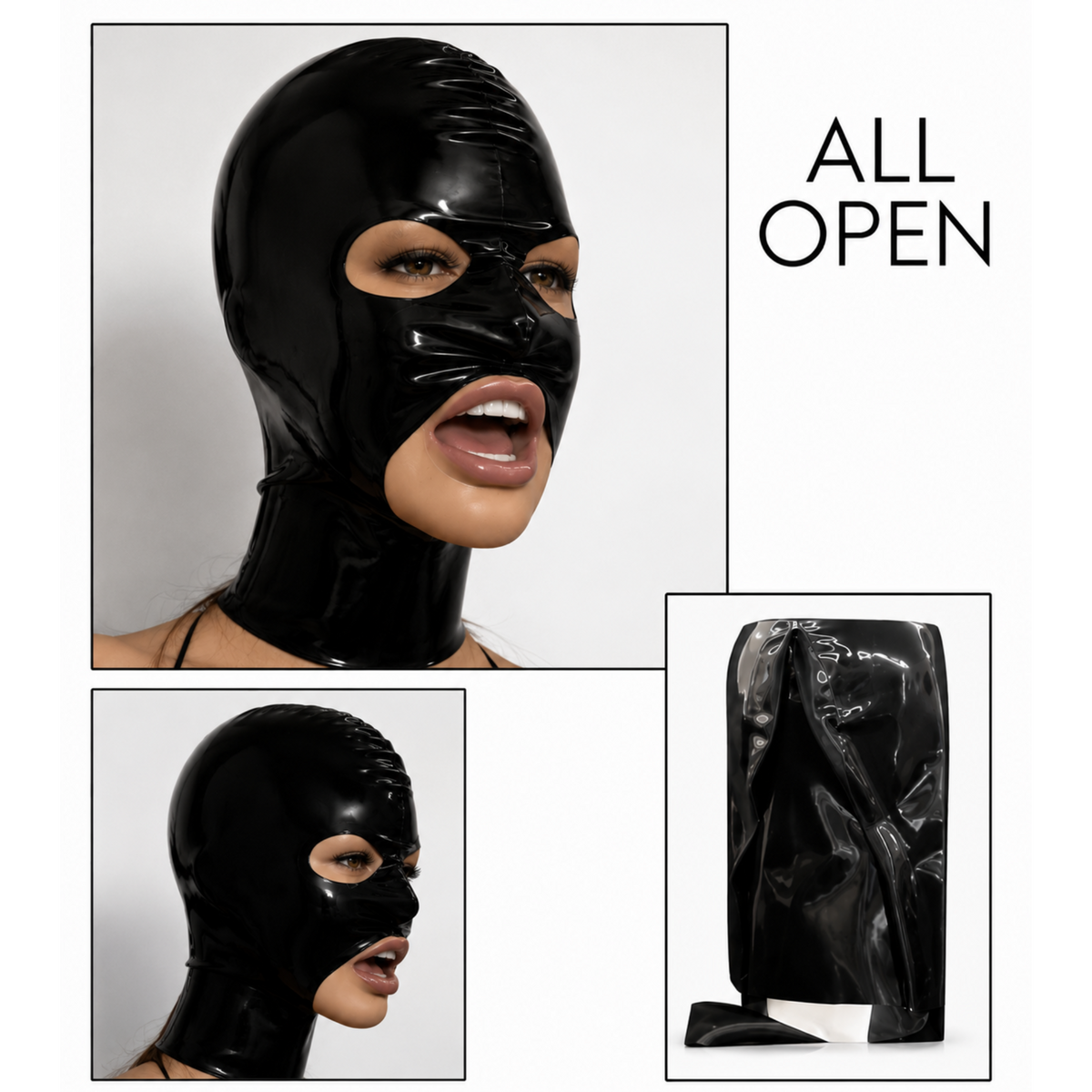 Masque en latex « Entièrement ouvert »