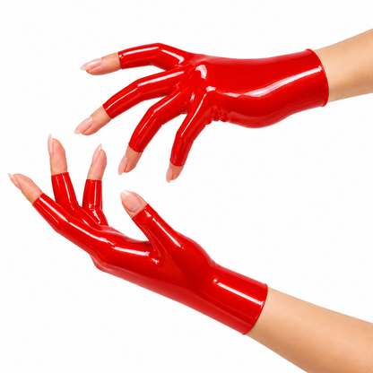 Latex Open Nails Handschuhe kurz | 3 Farben