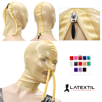 Latexmaske "Nasenschlauch"