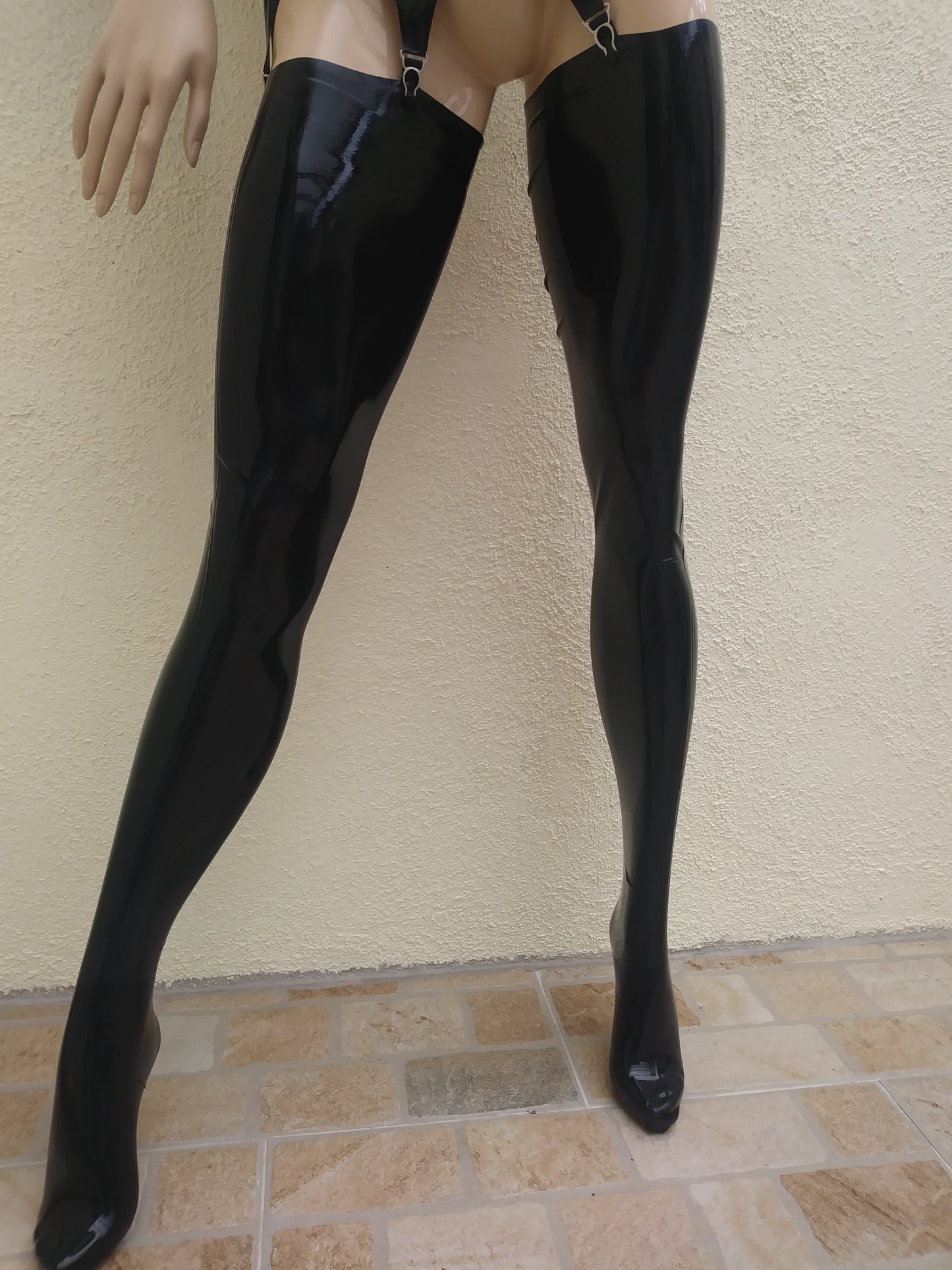 Latex Strümpfe lang - stockings