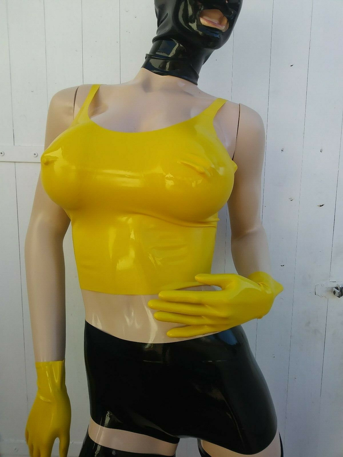 Latex BH lang mit Cups (Bra long)