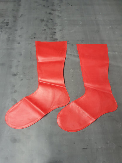 Latex stockings short, latex socks A-grade in 3 different colors