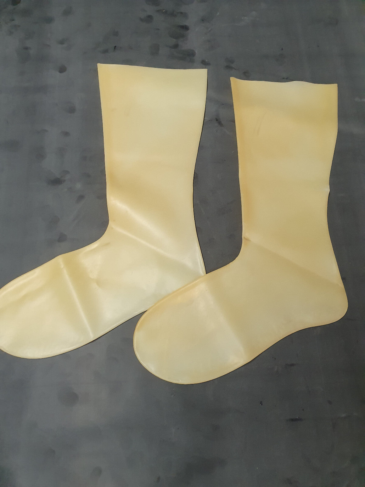 Latex stockings short, latex socks A-grade in 3 different colors