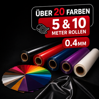 Naturlatex Meterware 5 & 10 Meter Rollen | über 20 Farben