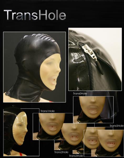 Latexmaske "TRANS HOLE"