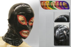 Latexmaske "Stripe Color“