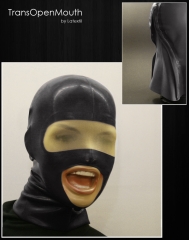 Latexmaske "Trans Open Mouth“