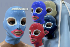 Latexmaske "Cat Eyes“