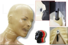 Latexmaske "Nasenschlauch"